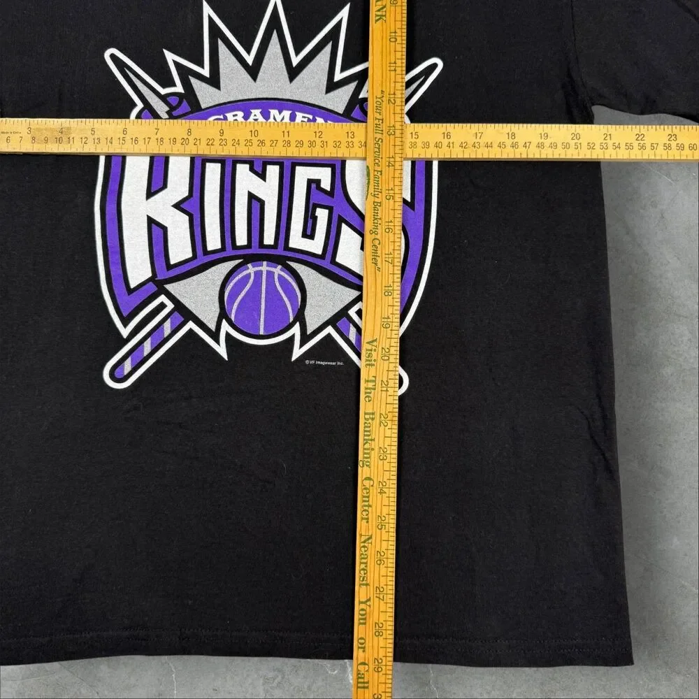 Y2K Mike Bibby #10 Sacramento Kings NBA Double Sided Graphic T Shirt - Medium - Picture 7 of 8